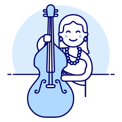 Musicians Orchestra 2 Illustration from UX Duotone Set