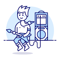 Rock Metal 1 Illustration from UX Duotone Set