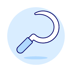 Scythe Illustration from UX Duotone Set