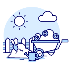 Gardening Illustration from UX Duotone Set