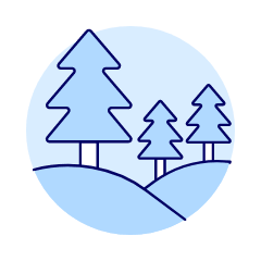 Forest Terrain Illustration from UX Duotone Set
