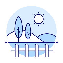 Grassland Sun Illustration from UX Duotone Set