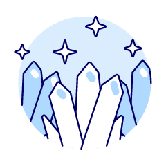 Nature Crystal Illustration from UX Duotone Set