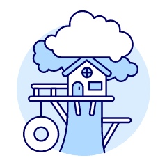 Tree House Illustration from UX Duotone Set