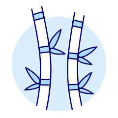 Bamboo Tree Illustration from UX Duotone Set