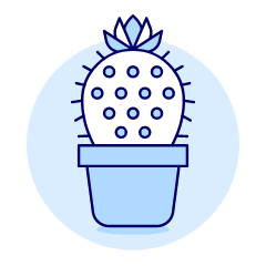 Cactus Illustration from UX Duotone Set