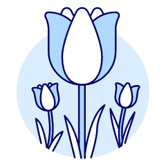 Tulip Illustration from UX Duotone Set