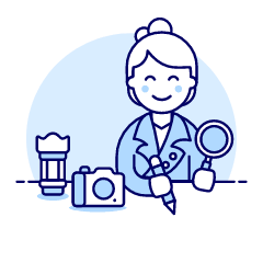 Journalist 2 Illustration from UX Duotone Set