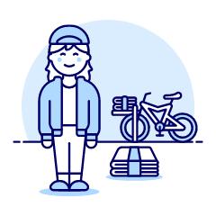 Papergirl 2 1 Illustration from UX Duotone Set