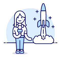 Reporter 1 2 Illustration from UX Duotone Set