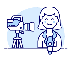 Reporter 2 4 Illustration from UX Duotone Set