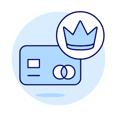 Credit Card Crown Illustration from UX Duotone Set