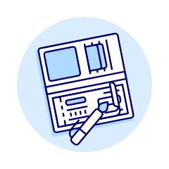 Check Wallet Illustration from UX Duotone Set