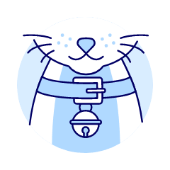 Cat Collar Bell Illustration from UX Duotone Set