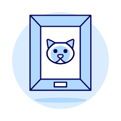 Cat Photo Illustration from UX Duotone Set