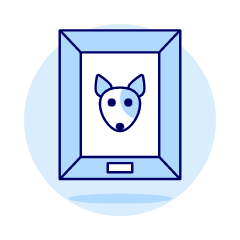 Dog Photo Illustration from UX Duotone Set