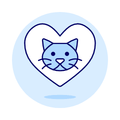 Love Cat Illustration from UX Duotone Set