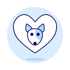 Love Dog Illustration from UX Duotone Set