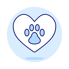 Love Pet Illustration from UX Duotone Set