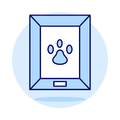 Pet Footprint Illustration from UX Duotone Set