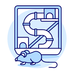 Mouse Playground Illustration from UX Duotone Set