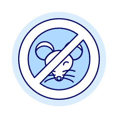 Mouse Prohibited Illustration from UX Duotone Set