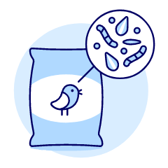 Bird Food Bag Illustration from UX Duotone Set
