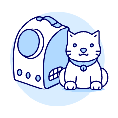 Cat Backpack 2 Illustration from UX Duotone Set