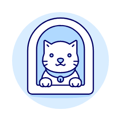 Cat House Illustration from UX Duotone Set