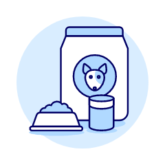 Dog Food Bag Illustration from UX Duotone Set