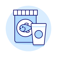 Fish Food Illustration from UX Duotone Set