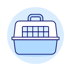 Pet Carrier Cage Illustration from UX Duotone Set