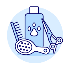 Pet Grooming Illustration from UX Duotone Set