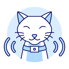 Cat Smart Collar Illustration from UX Duotone Set