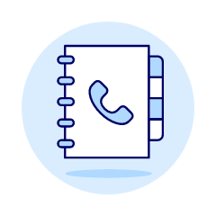 Phone Book 1 Illustration from UX Duotone Set