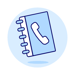 Phone Book 2 Illustration from UX Duotone Set