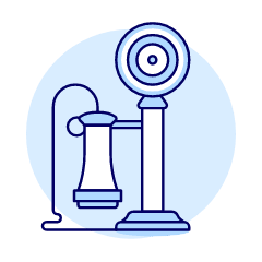Old Telephone Illustration from UX Duotone Set