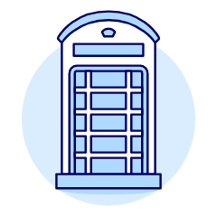 Phone Booth Illustration from UX Duotone Set
