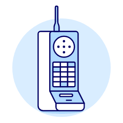 Vintage Cellphone 2 Illustration from UX Duotone Set