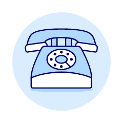 Vintage Telephone Illustration from UX Duotone Set