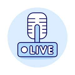 Microphone Live 1 Illustration from UX Duotone Set