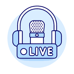 Microphone Live 2 Illustration from UX Duotone Set