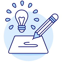 Idea Drafting Illustration from UX Duotone Set