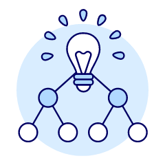Lightbulb Mind Map Illustration from UX Duotone Set