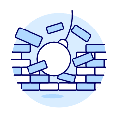 Break Obstacle Illustration from UX Duotone Set
