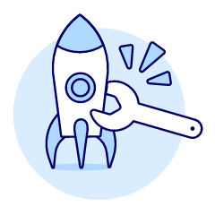 Rocket Fixing Illustration from UX Duotone Set