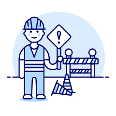 Sign Worker 5 Illustration from UX Duotone Set