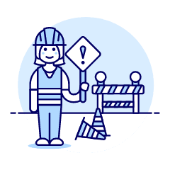 Sign Worker 6 Illustration from UX Duotone Set