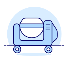 Concrete Mixer Illustration from UX Duotone Set