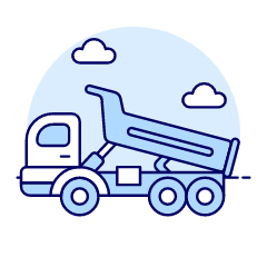 Tipper Truck Illustration from UX Duotone Set
